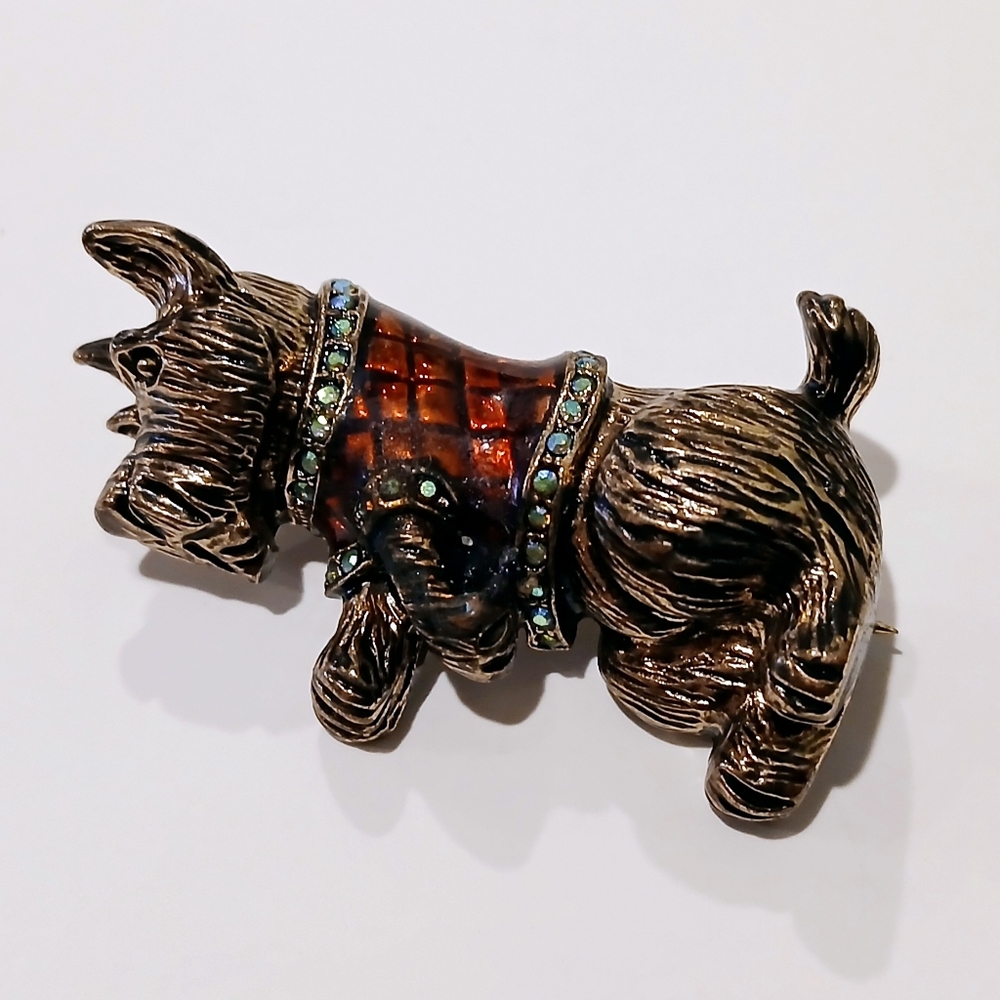 Vintage Dog Brooch